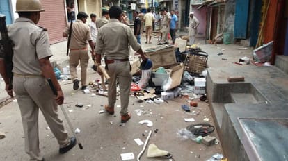 Violence between two community in ballia district