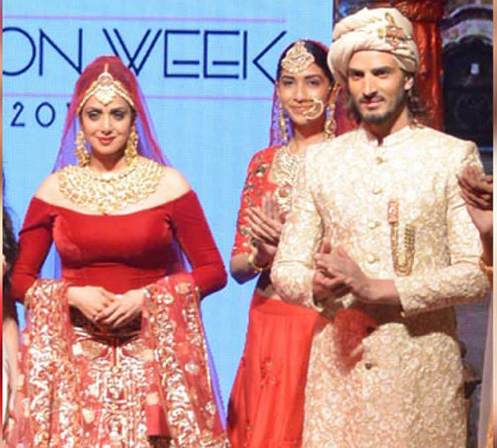 Sridevi 54 year old Bollywood DIVA looks breathtakingly beautiful in a bridal wear