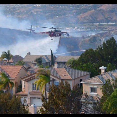 heavy fire breaks out in Californias forest for long time