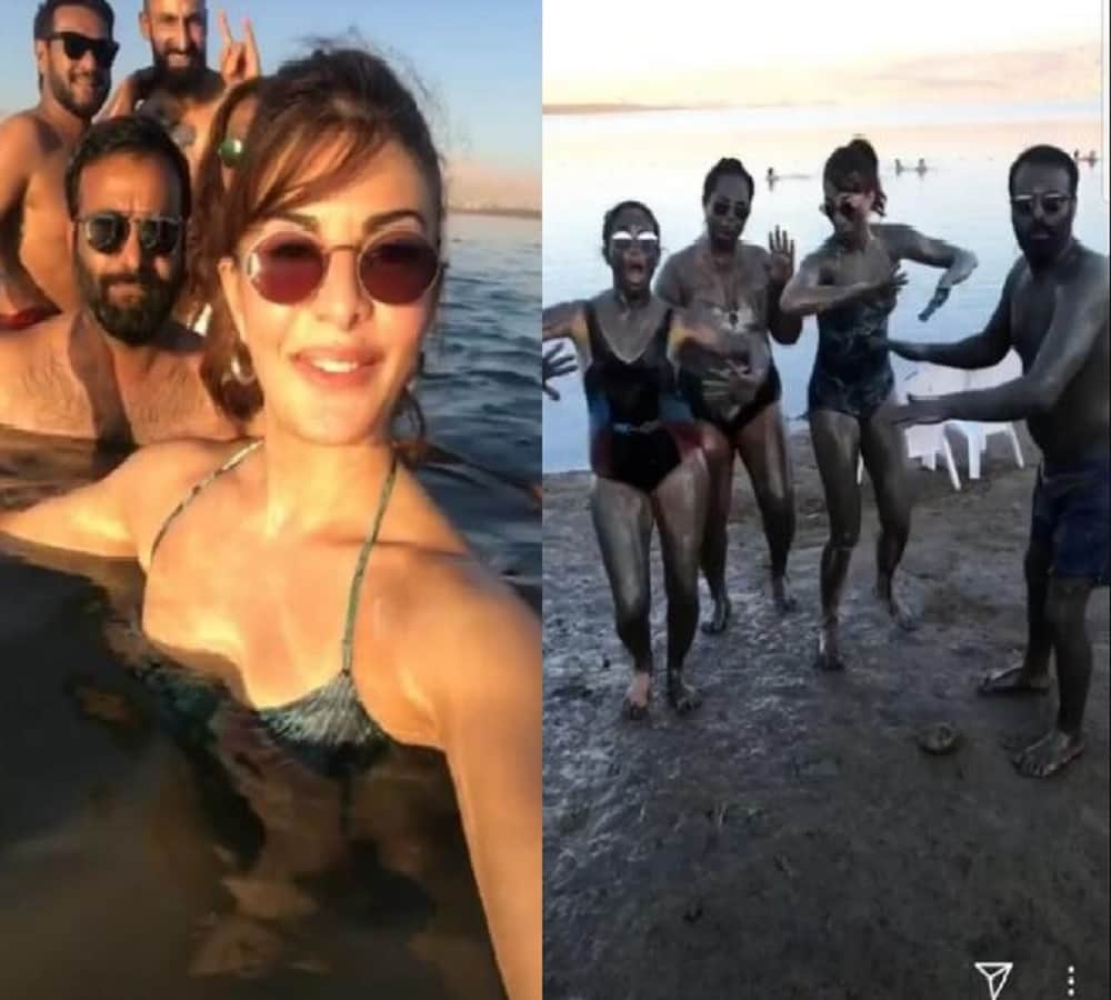 Jacqueline Fernandez is enjoying her Israel trip, she is on drive movie shooting