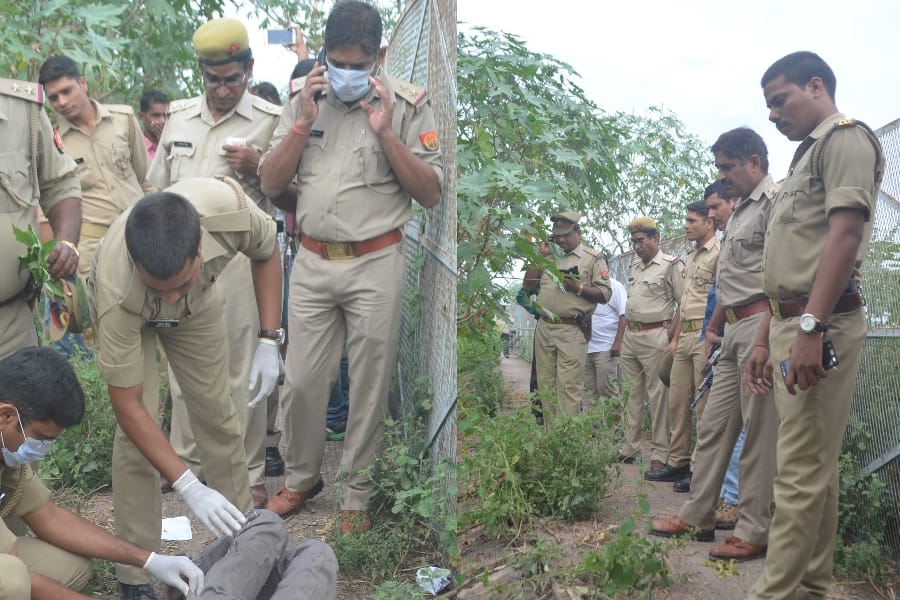 dead body found in chinhat in Lucknow.