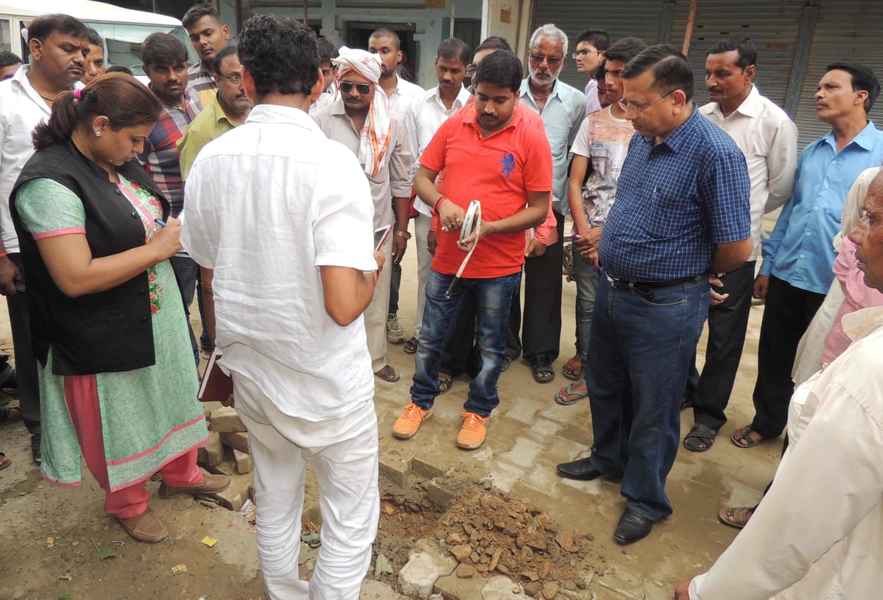 इंटरलॉकिंग में बालू की जगह मिली राबिश