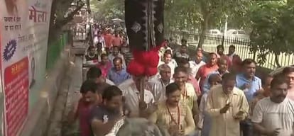East Delhi Municipal Corporation sanitation workers on an indefinite strike over non-payment of dues