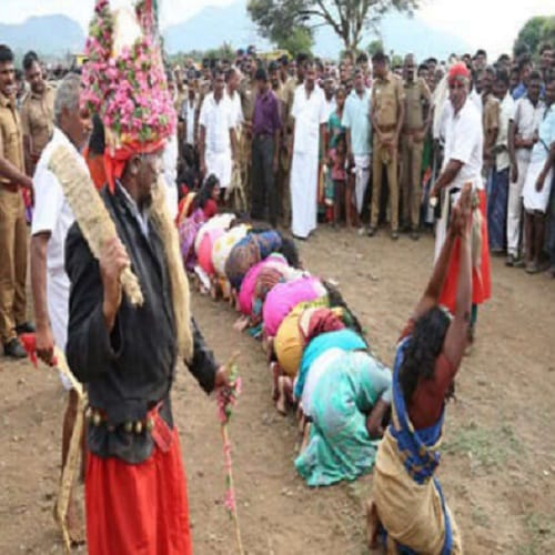 for not having regular periods Achappan Temple priest whipped to woman on the name of tradition  