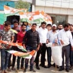 युवा कांग्रेस का प्रदर्शन
