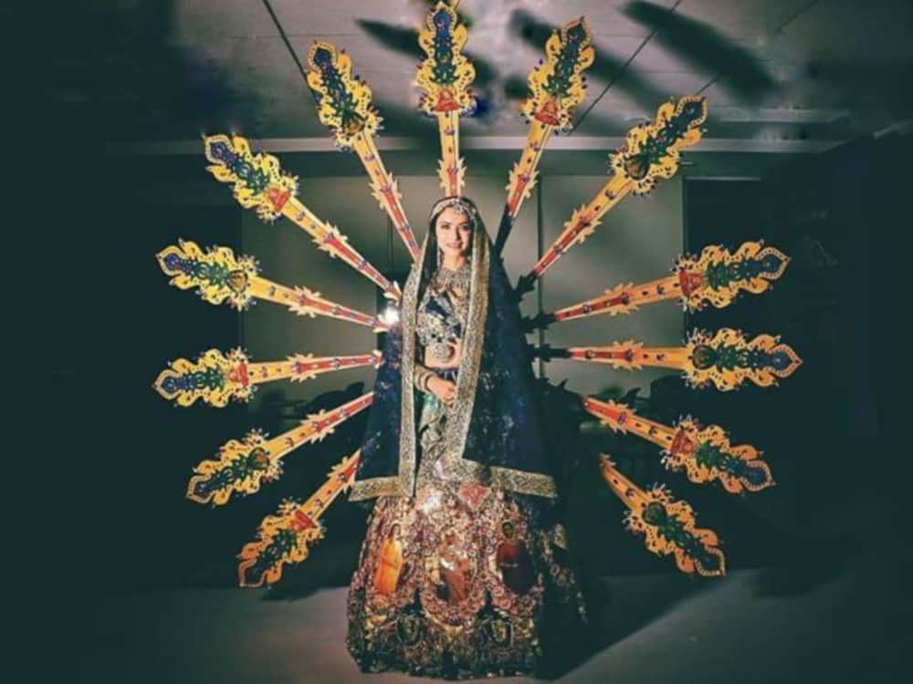 anukriti gusain special costume in Miss grand international 2017 contest