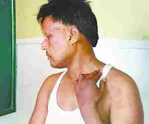 Inspector thrashed youth