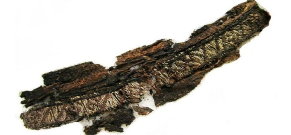 allah and ali name on funeral cloth found from ancient sweden grave