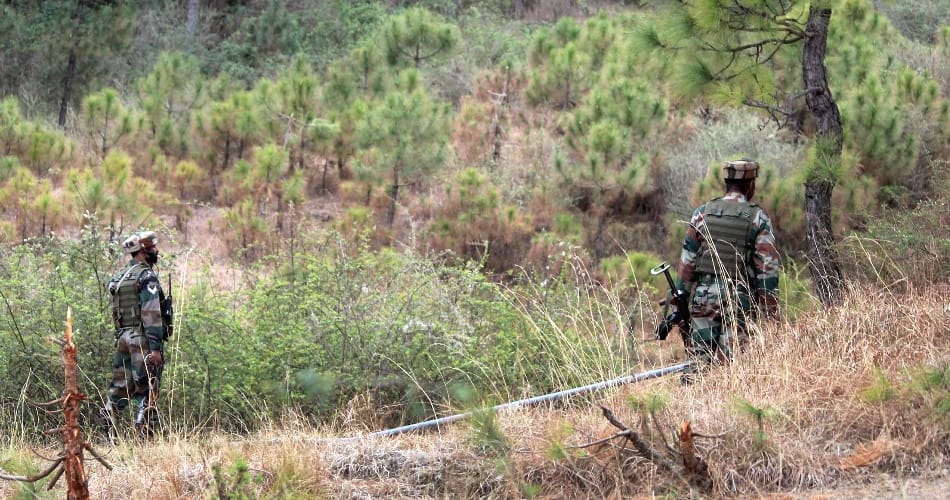 Terrorists are taking training at Kashmir forest