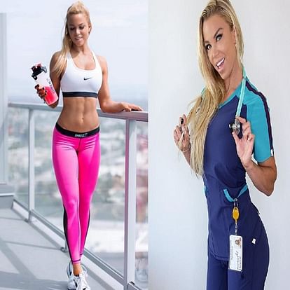 Florida nurse Lauren Drain post hot pictures on social media goes viral on internet 