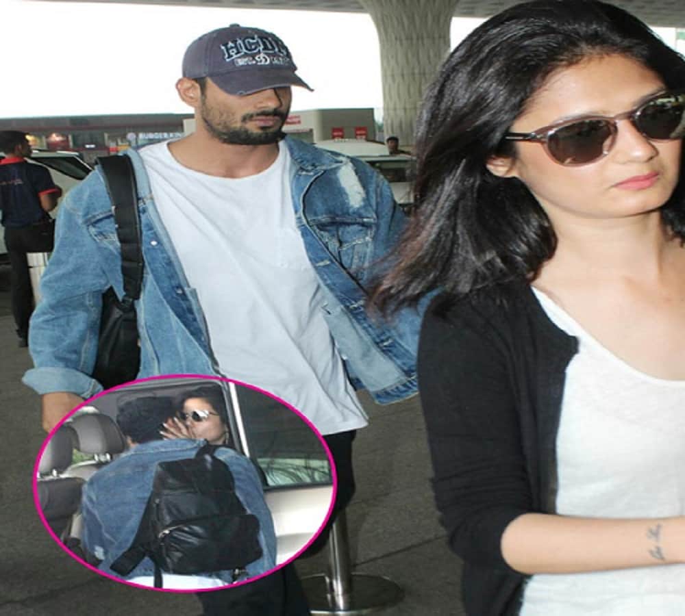 actor prateik babbar was cought in camera with girl at mumbai airport