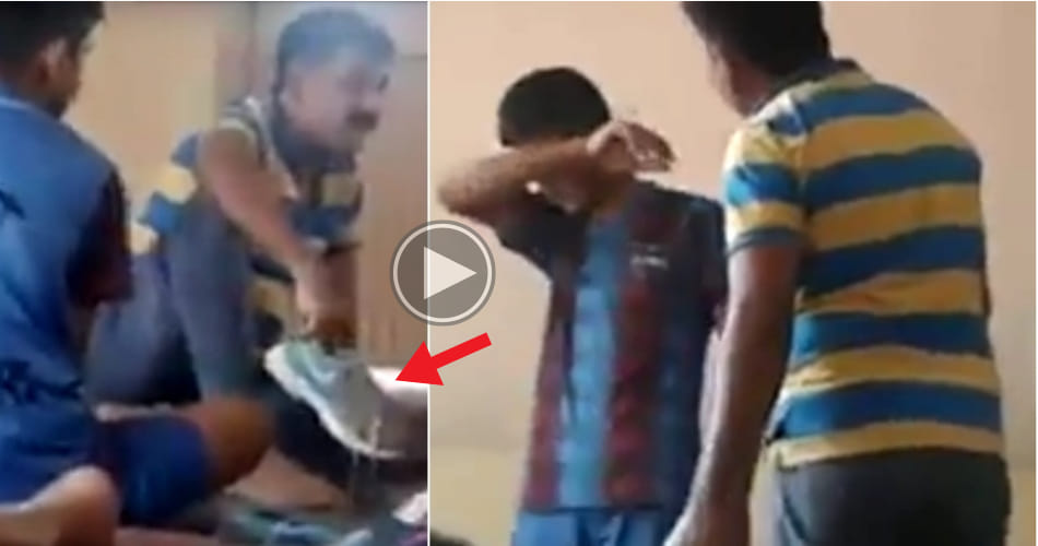 Teacher mercilessly hits two students with shoe in Rewari