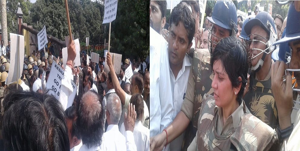 Lawyers continue the movement, Kesrinath Tripathi program shuffle, force deployed