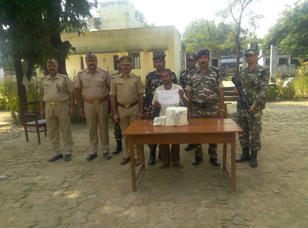 Tasker arrested with 10 kg charas