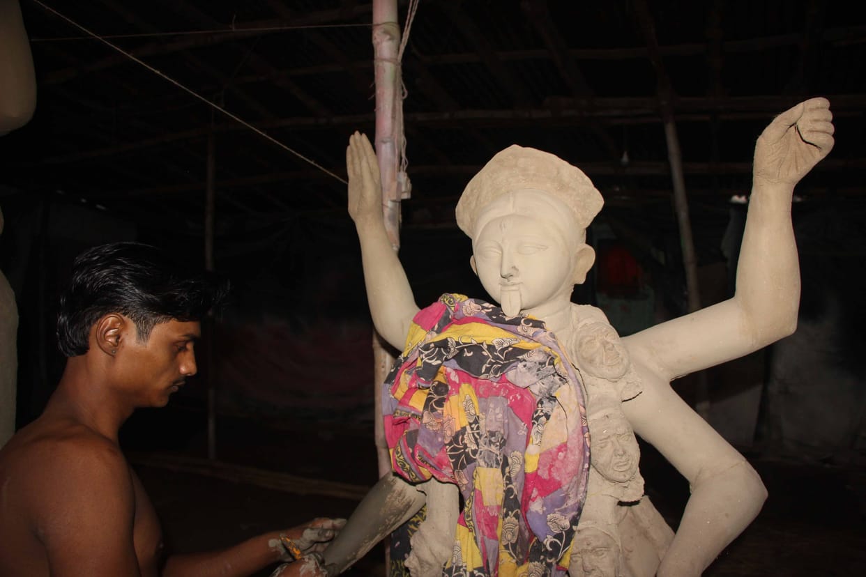  worship of highest statue of maa kali 
