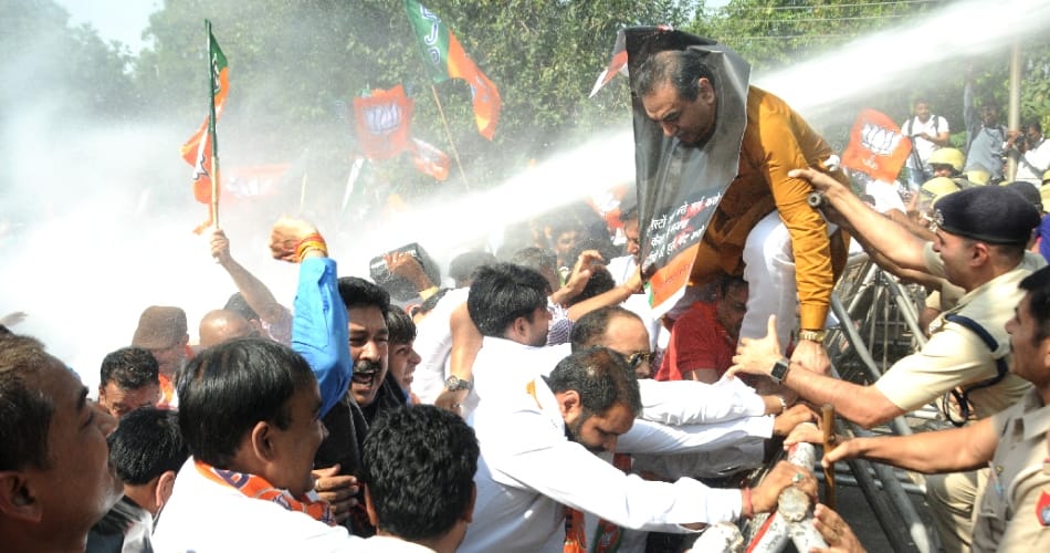 BJP protests killing of RSS, party activists in Kerala