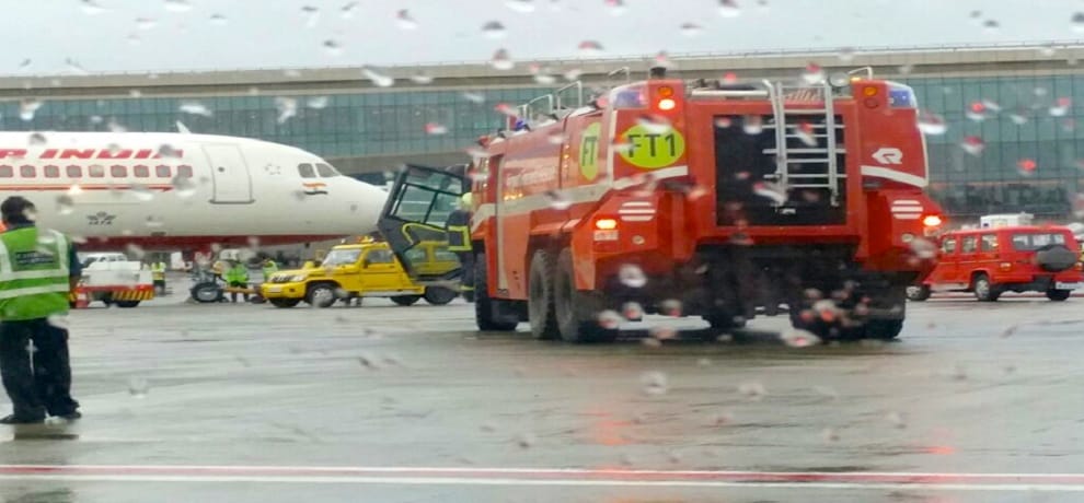 Air India plane collided into an tractor at Delhi's Indira Gandhi airport