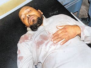 old lady died in road accident