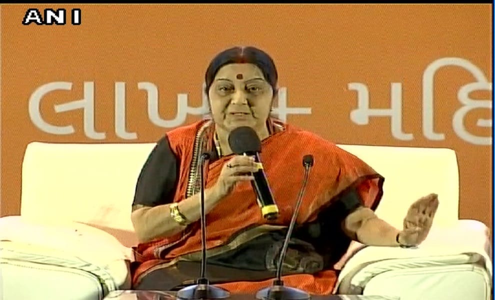 Women can play every role says  EAM Sushma Swaraj in Ahmedabad