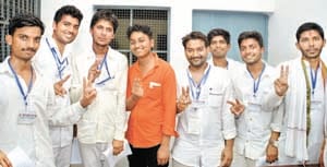 ABVP jolts in CMP, elected Rishabha president