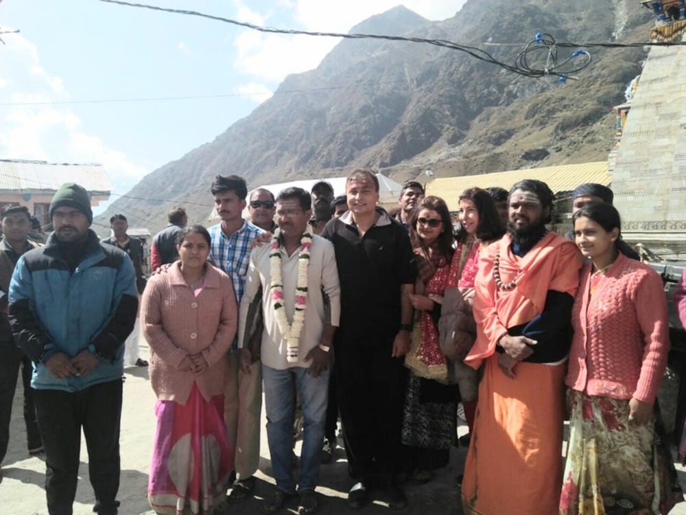 Anil Ambani worship in badrinath dham with wife