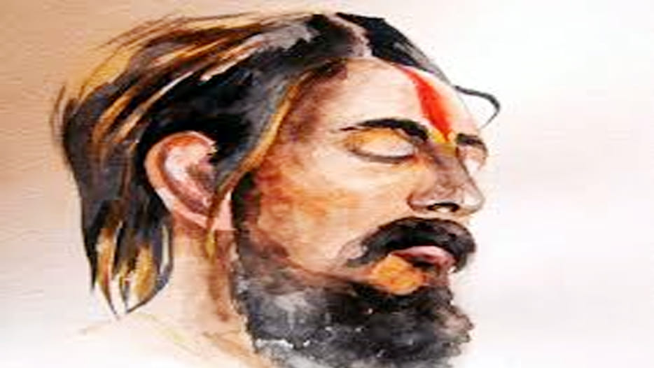 Murderer in the face of a monk