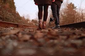 drama at railway track by a couple, police reached 