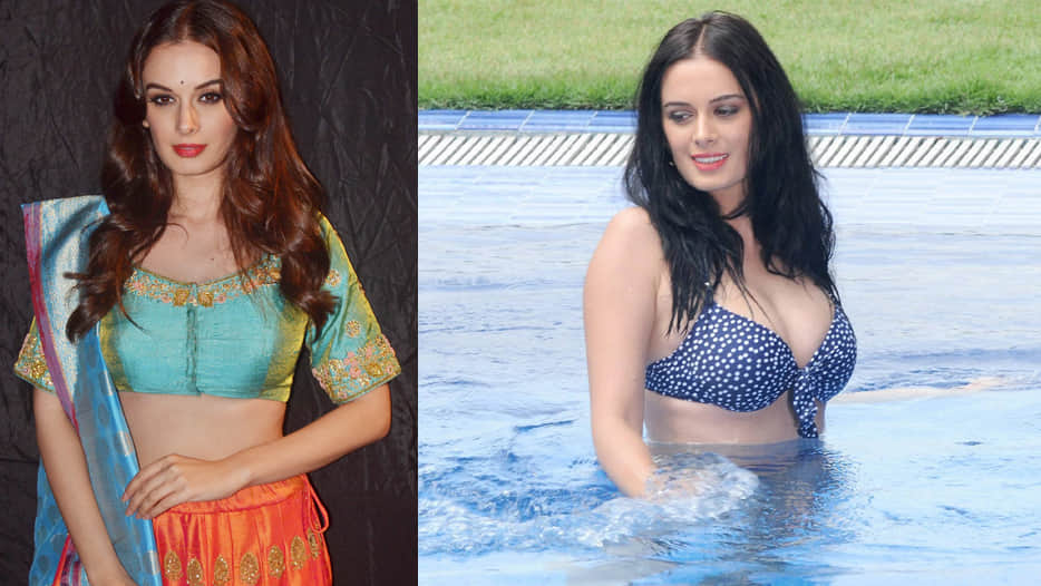 Indian-German film actress Evelyn Laxmi Sharma in kanpur fashion night