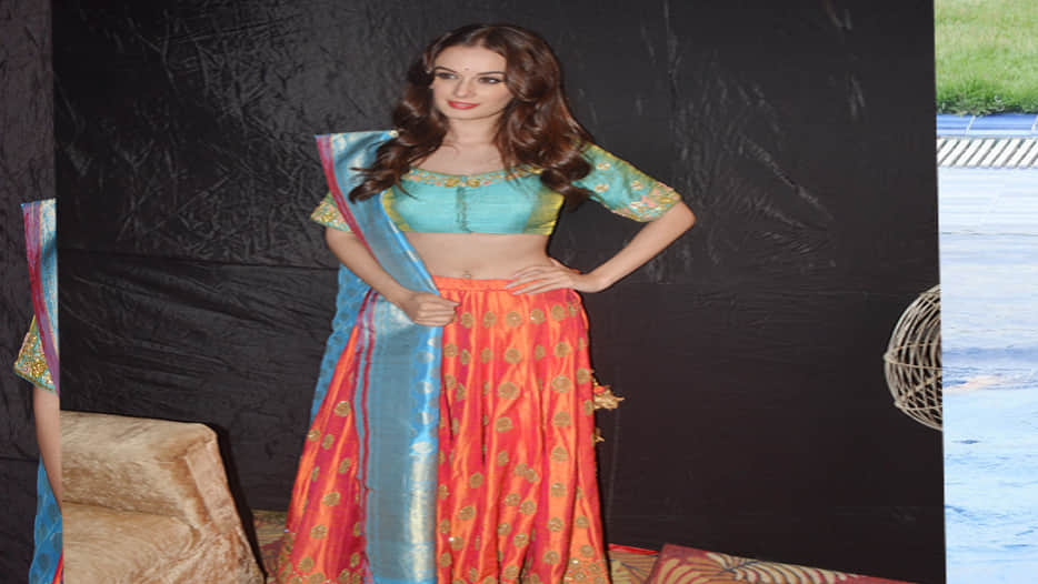 Indian-German film actress Evelyn Laxmi Sharma in kanpur fashion night