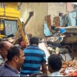 residential building collapsed after cylinder blast in bengaluru ejipura