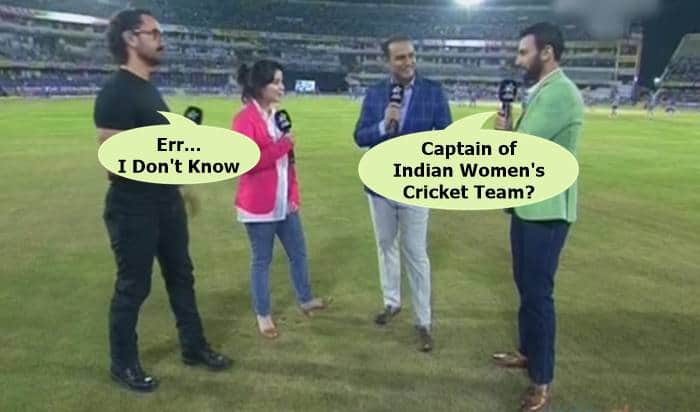 Aamir Khan forgets name of Indian women's team skipper