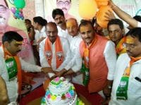 समारोहपूर्वक मनाया गया भाजपा प्रदेश अध्यक्ष का जन्मदिन