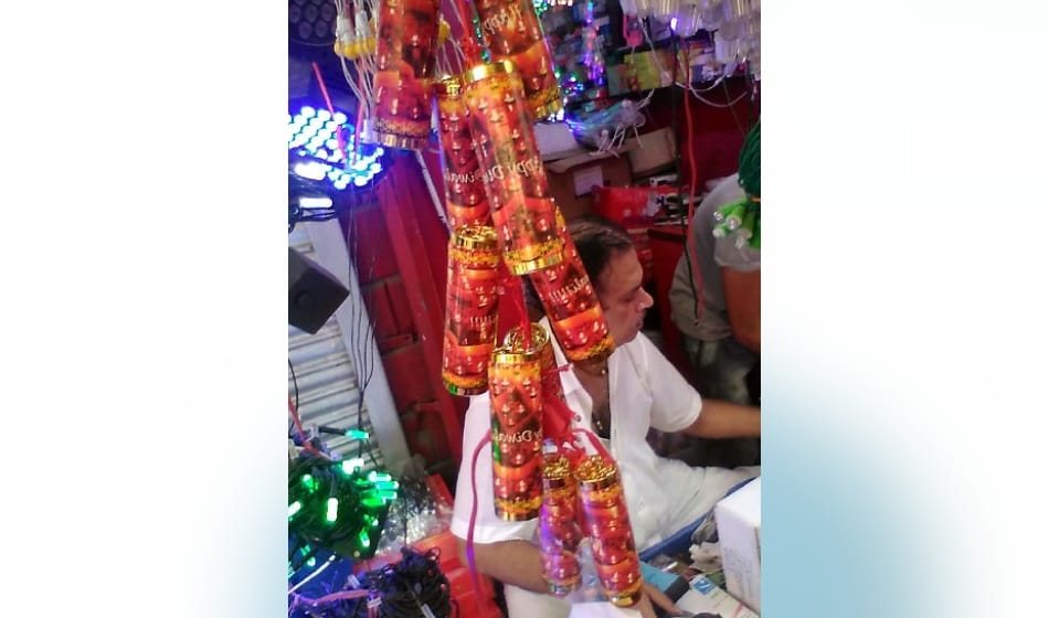 e firecrackers are sold all over delhi ncr