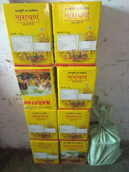 oil and ghee seized in agra by fdsa
