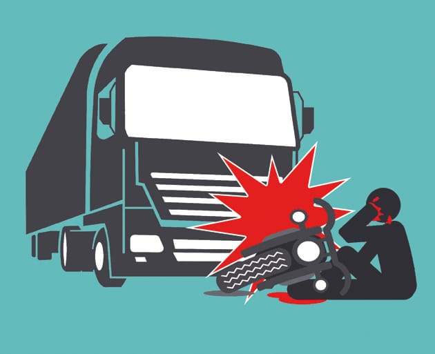 Innocent fast speed auto crushed, death