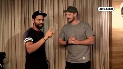 ROHIT SHARMA TWEETS MITCHELL MCCLENAGHAN VIDEO TALKING IN HINDI