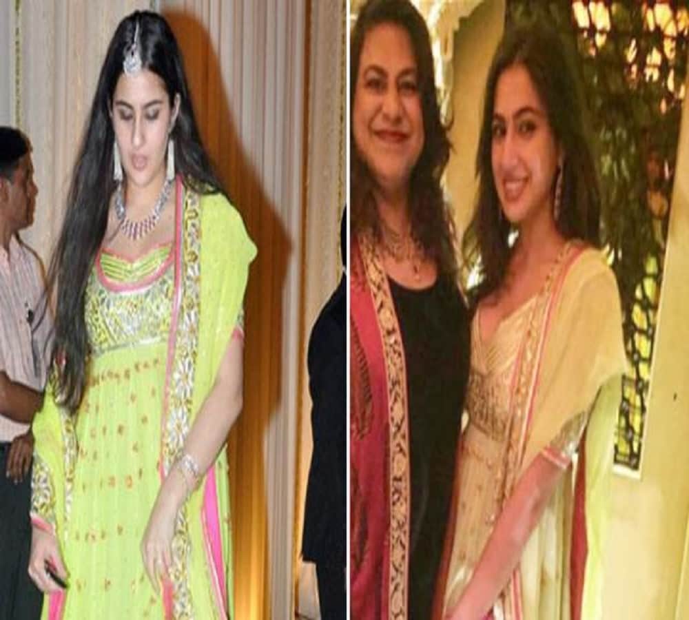 actress sara ali khan wore same dress again in pre diwali party in mumbai