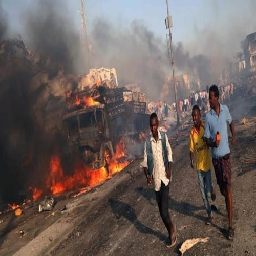 pictures of somalia blast, 276 people killed
