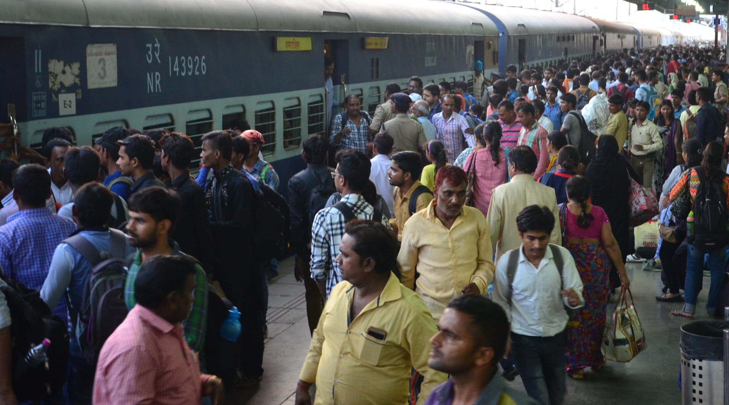 students entered from windows in trains at charbagh station