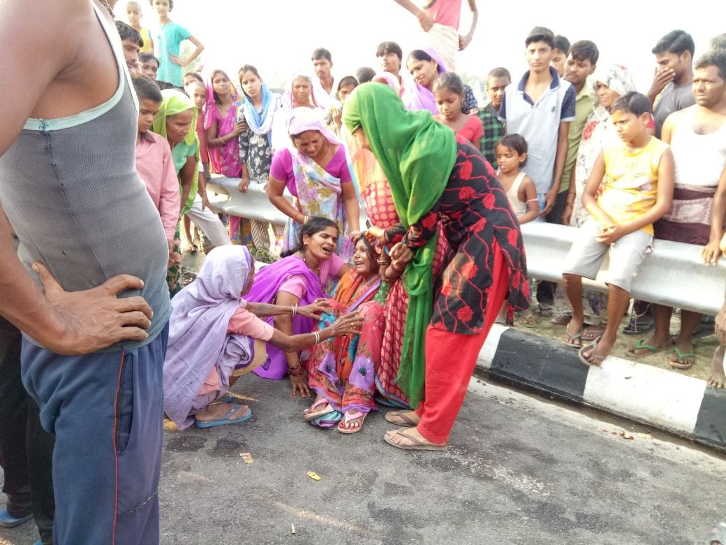 accident on agra express way.