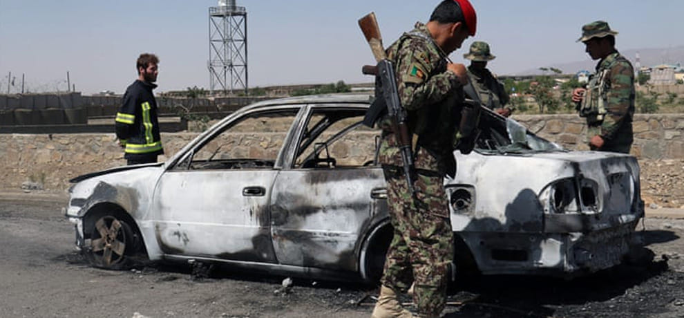 the explosion in afghanistan during election rally 22 people died