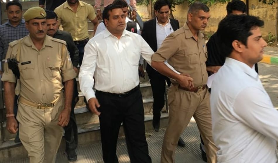 former mla and accused of bjp leader jaggi murder amarpal sharma surrender in ghaziabad cjm court