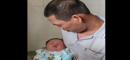 woman gives birth to boy of seven kilogram in vietnam 