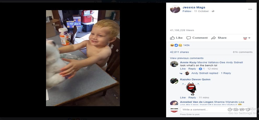 viral video of mum pranks son with scary toy 