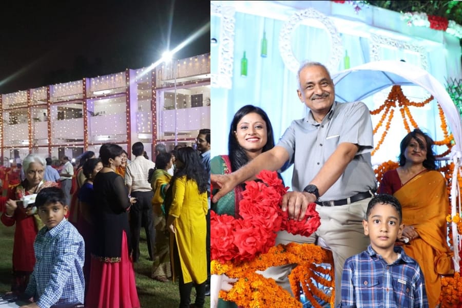 diwali party in police officers mess in Lucknow.