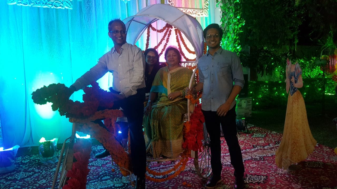 diwali party in police officers mess in Lucknow.