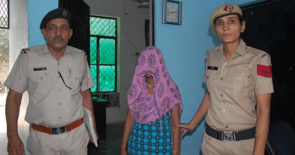 new born girl child thrown in plot by mother