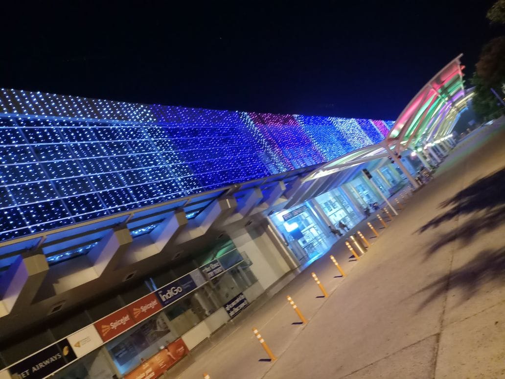 varanasi airport decoration at this diwali photo