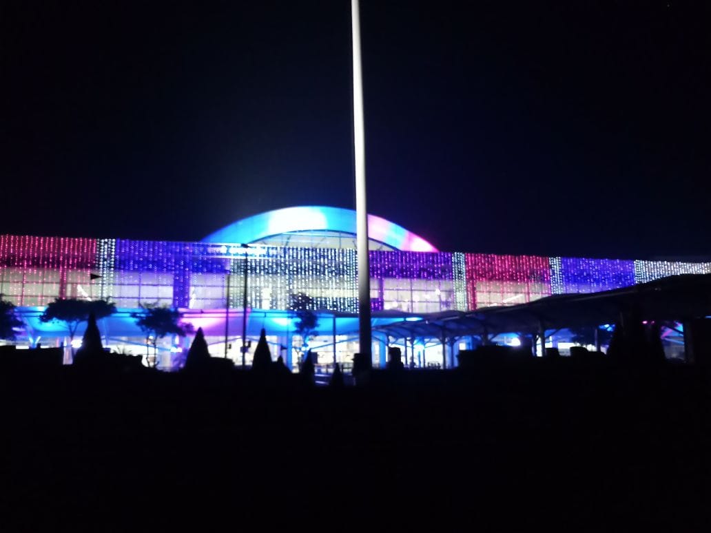 varanasi airport decoration at this diwali photo