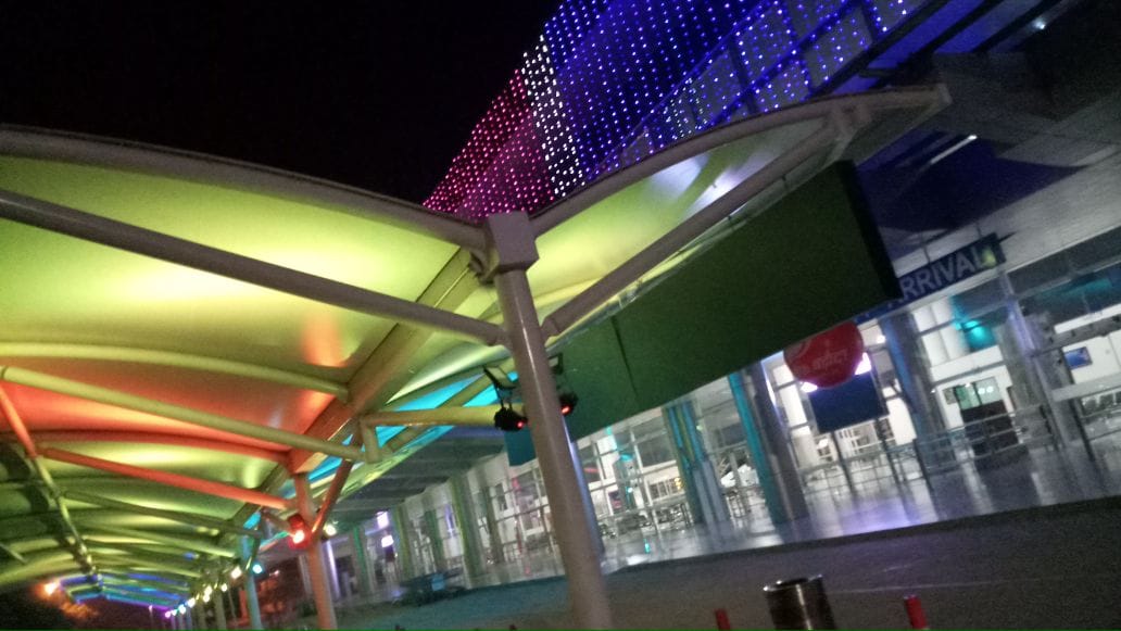 varanasi airport decoration at this diwali photo